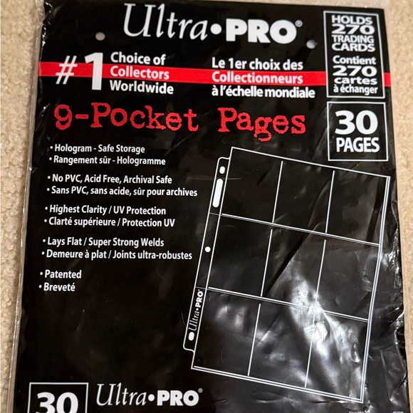 Ultra PRO 9-Pocket Pages - Picture 1 of 3